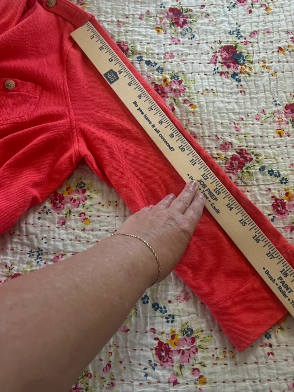 American Living Ralph Lauren Coral Knit Top Long Sleeve Preppy Large - Picture 12 of 14